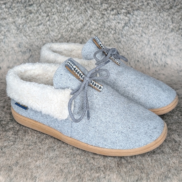 Pendleton Caravan Cabin Fold Wool Slipper Grey Women's 8 - Picture 2 of 12